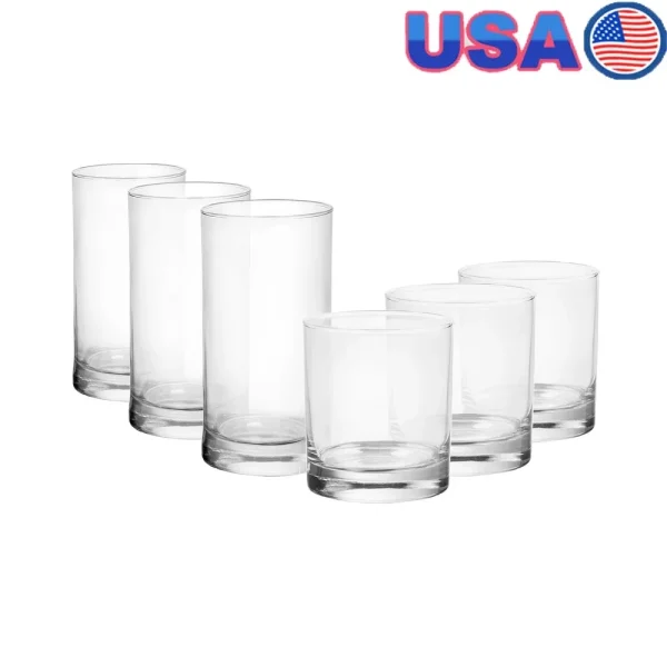 Clear Drinkware Set